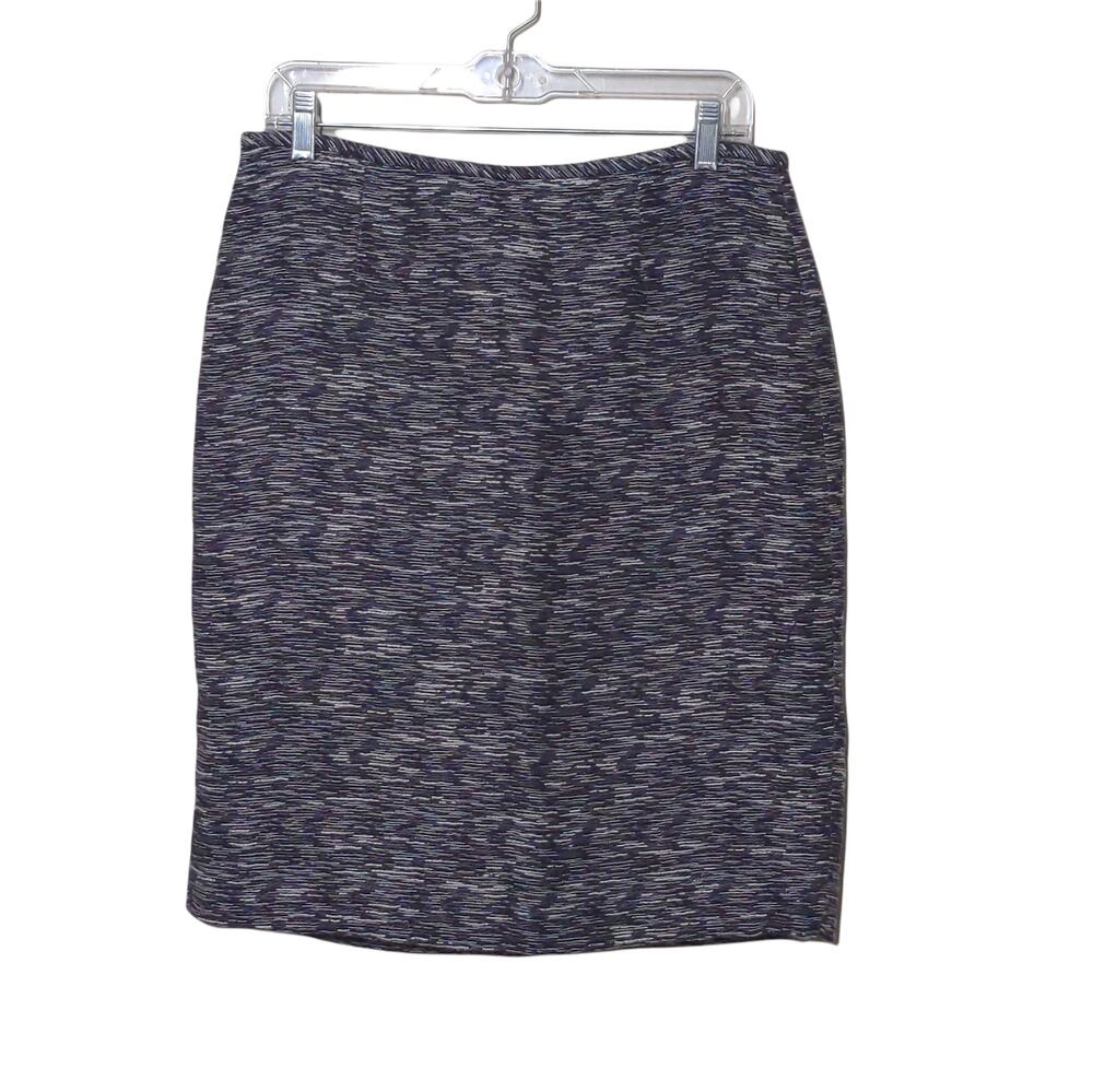 Calvin Klein Spacedye Effect Skirt in Blue – Size 8 – GUC
